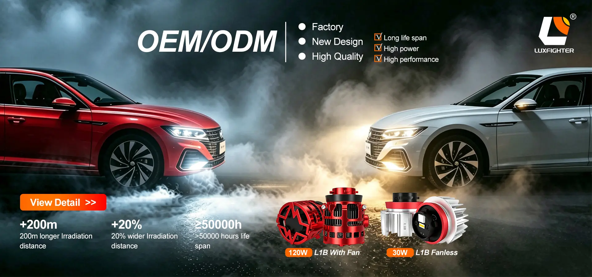 Серия Q36-60W 6000LM